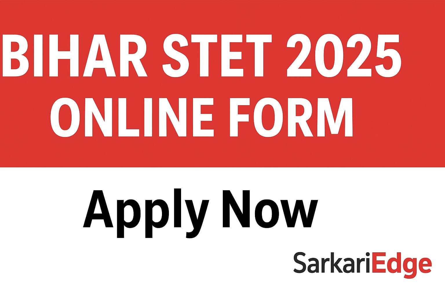 Bihar STET 2025 Online Form Banner