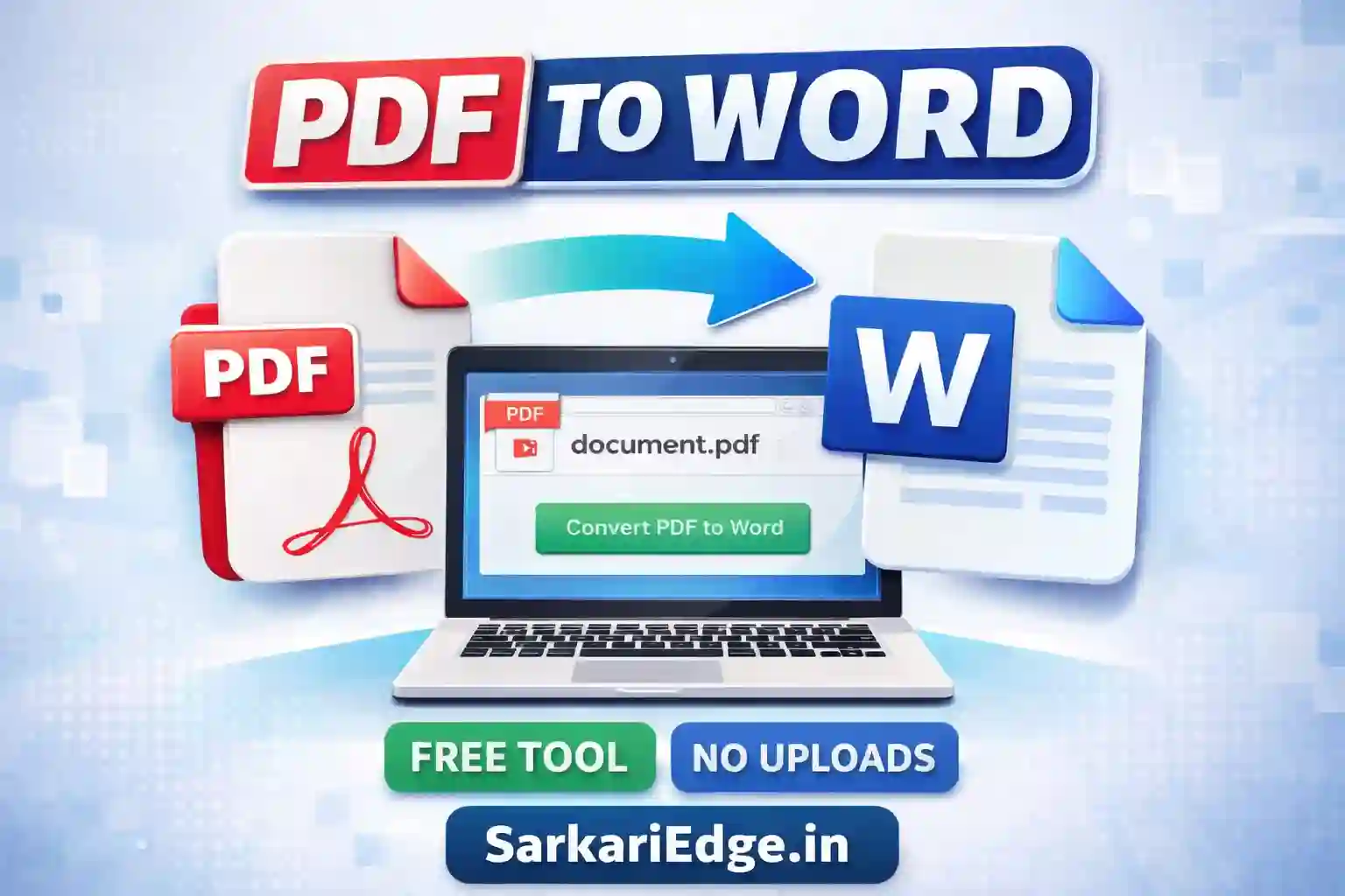 PDF to Word Converter Online - SarkariEdge